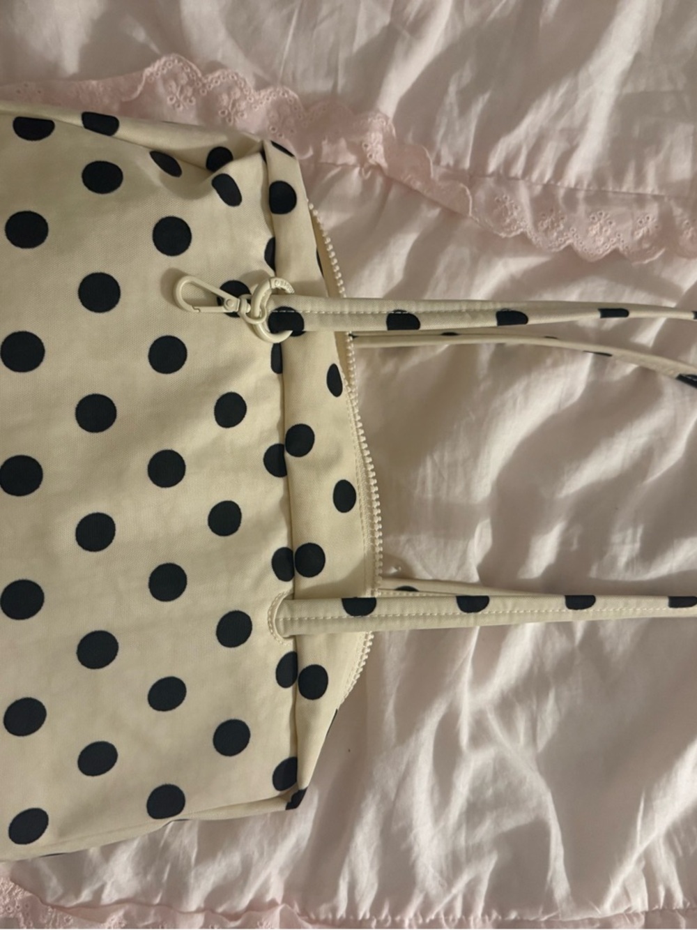 Polka Dot BAGGU Bowler bag